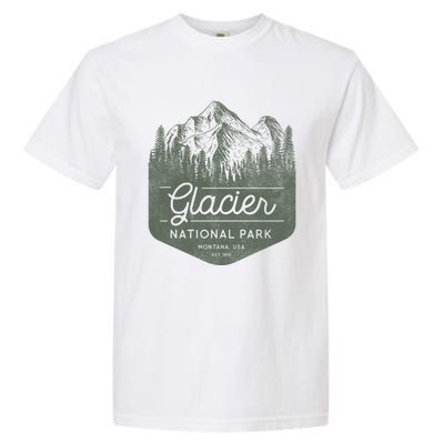 Glacier National Park Hoodie - Montana Vacation Garment-Dyed Heavyweight T-Shirt