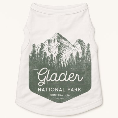 Glacier National Park Hoodie - Montana Vacation Doggie Tank