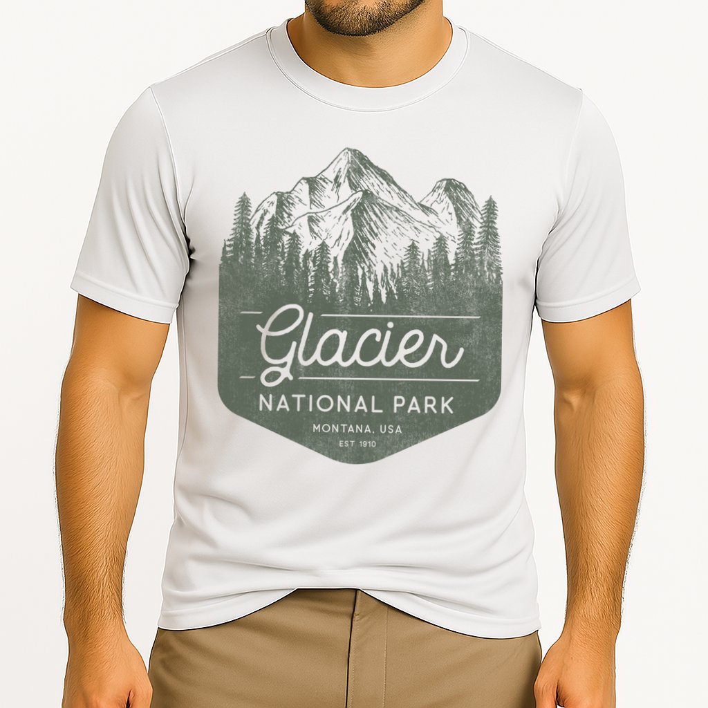 Glacier National Park Hoodie - Montana Vacation Cooling Performance Crew T-Shirt