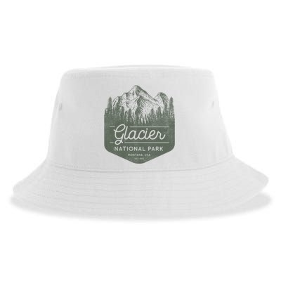 Glacier National Park Hoodie - Montana Vacation Sustainable Bucket Hat