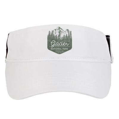 Glacier National Park Hoodie - Montana Vacation Adult Drive Performance Visor