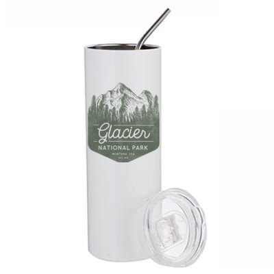 Glacier National Park Hoodie - Montana Vacation Stainless Steel Tumbler