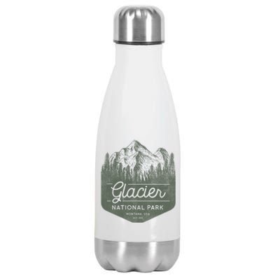 Glacier National Park Hoodie - Montana Vacation Stainless Steel Insulated Water Bottle