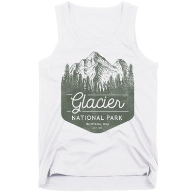 Glacier National Park Hoodie - Montana Vacation Tank Top