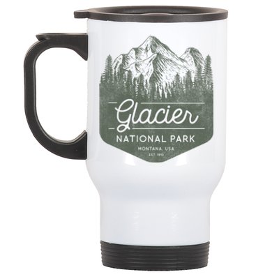 Glacier National Park Hoodie - Montana Vacation Stainless Steel Travel Mug