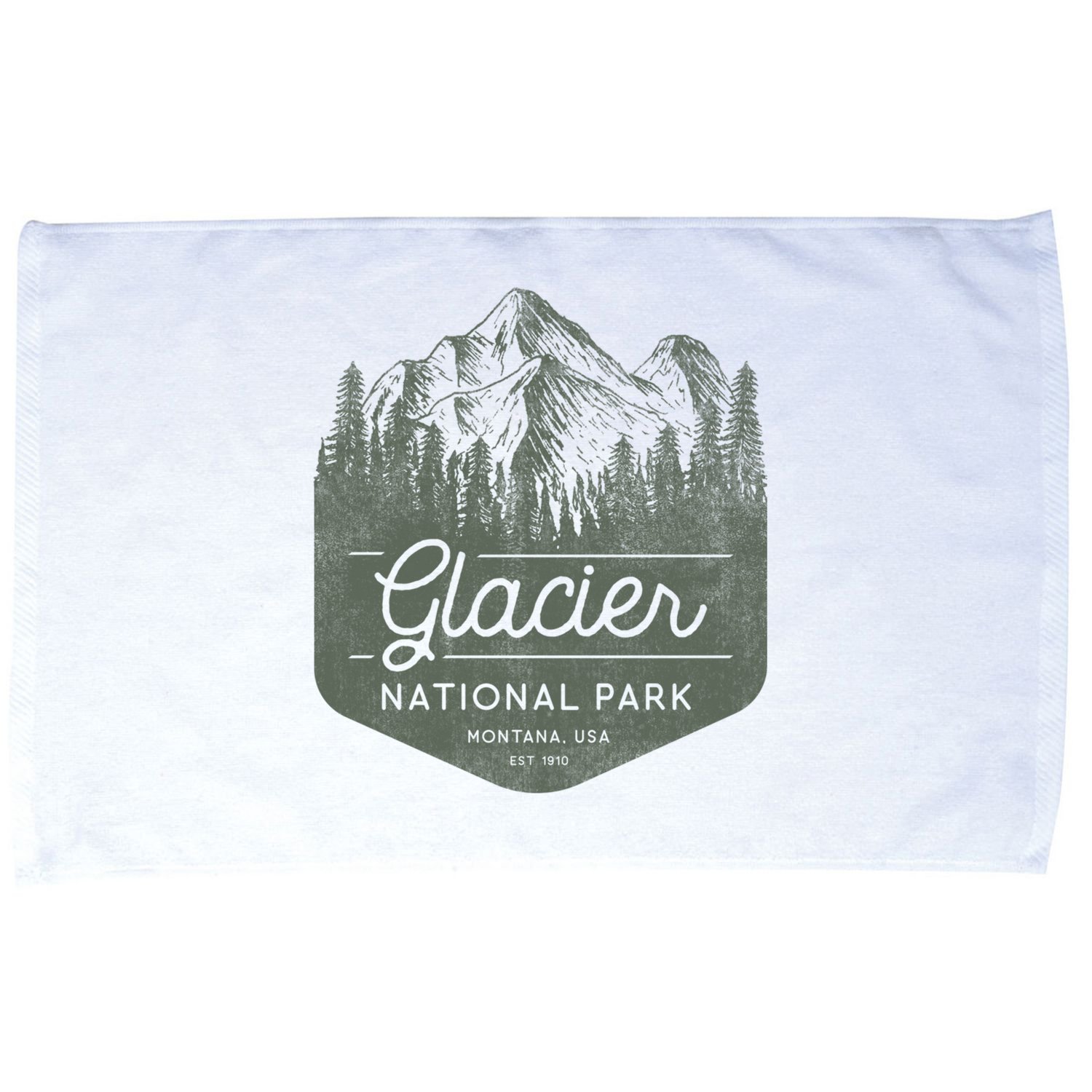 Glacier National Park Hoodie - Montana Vacation Microfiber Hand Towel