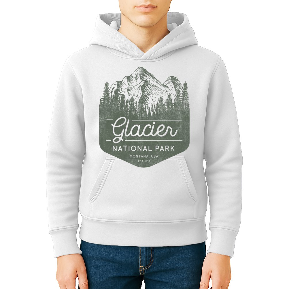 Glacier National Park Hoodie - Montana Vacation Kids Hoodie