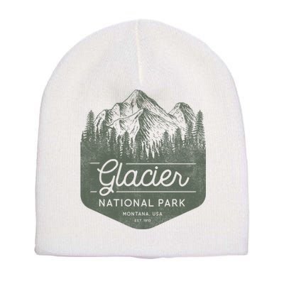 Glacier National Park Hoodie - Montana Vacation Short Acrylic Beanie