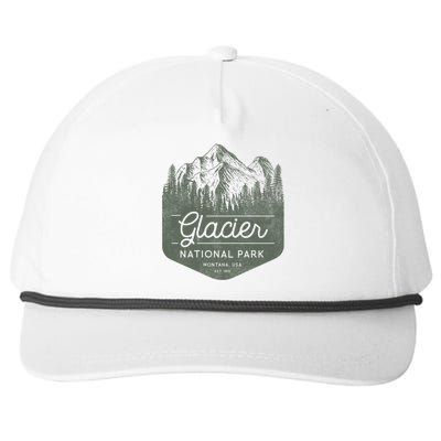 Glacier National Park Hoodie - Montana Vacation Snapback Five-Panel Rope Hat