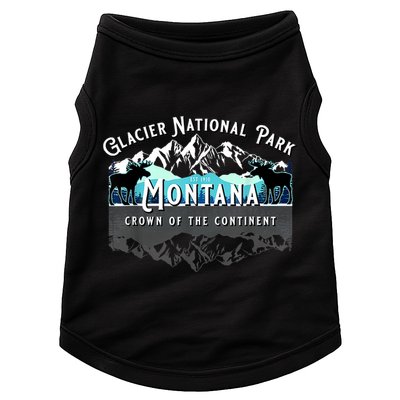 Glacier National Park Montana Moose Hiking Camping Souvenir Doggie Tank