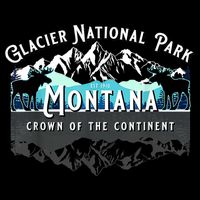 Glacier National Park Montana Moose Hiking Camping Souvenir Zip Tote Bag
