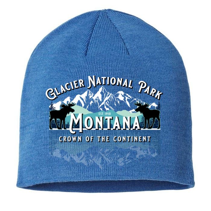 Glacier National Park Montana Hiking Moose Camping Souvenir Gift Sustainable Beanie