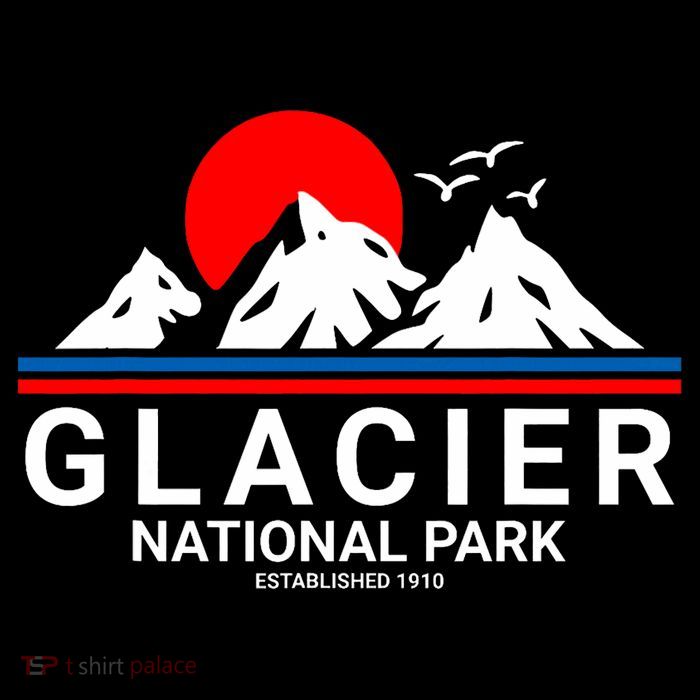 Glacier National Park Vintage Souvenir Hiking T-Shirt