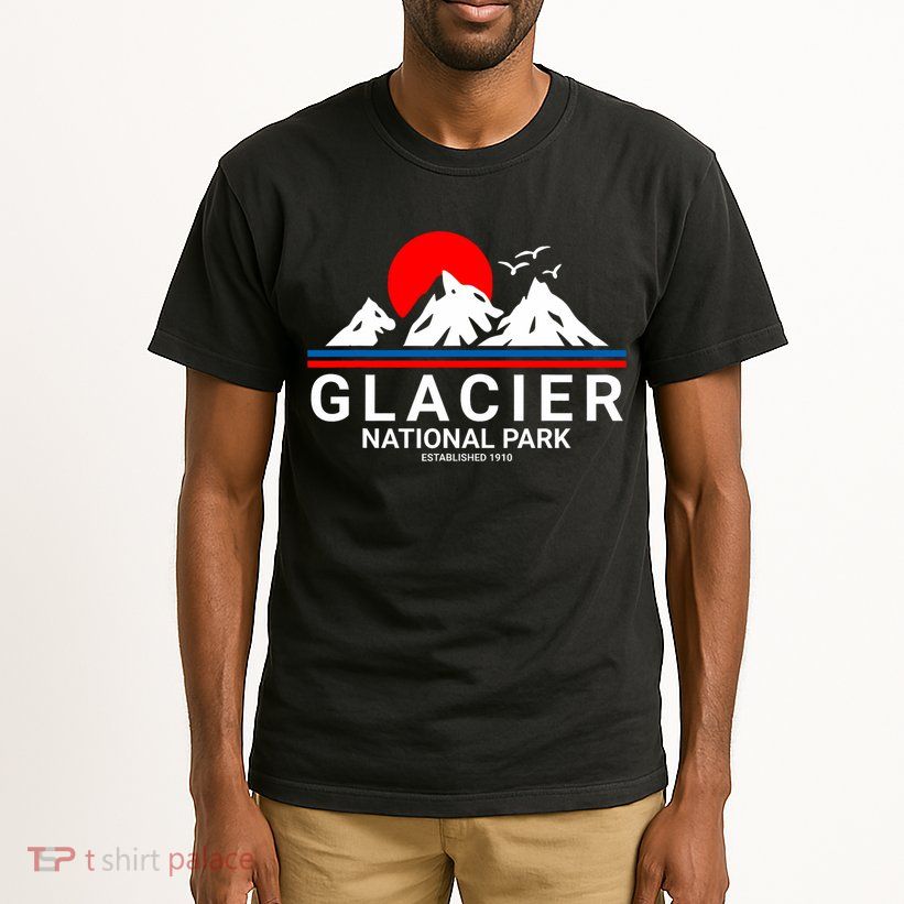 Glacier National Park Vintage Souvenir Hiking Tall T-Shirt