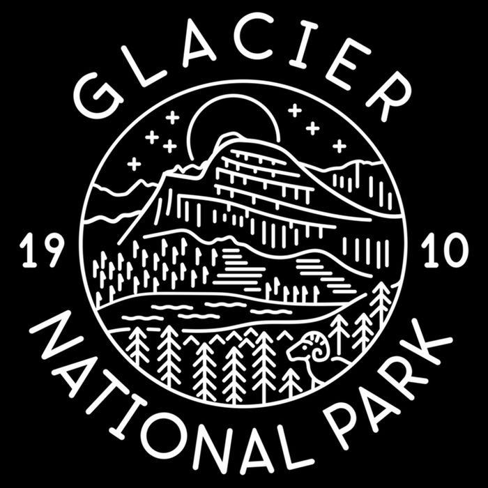 Glacier National Park 1910 Montana Gift Cooling Performance Crew T-Shirt