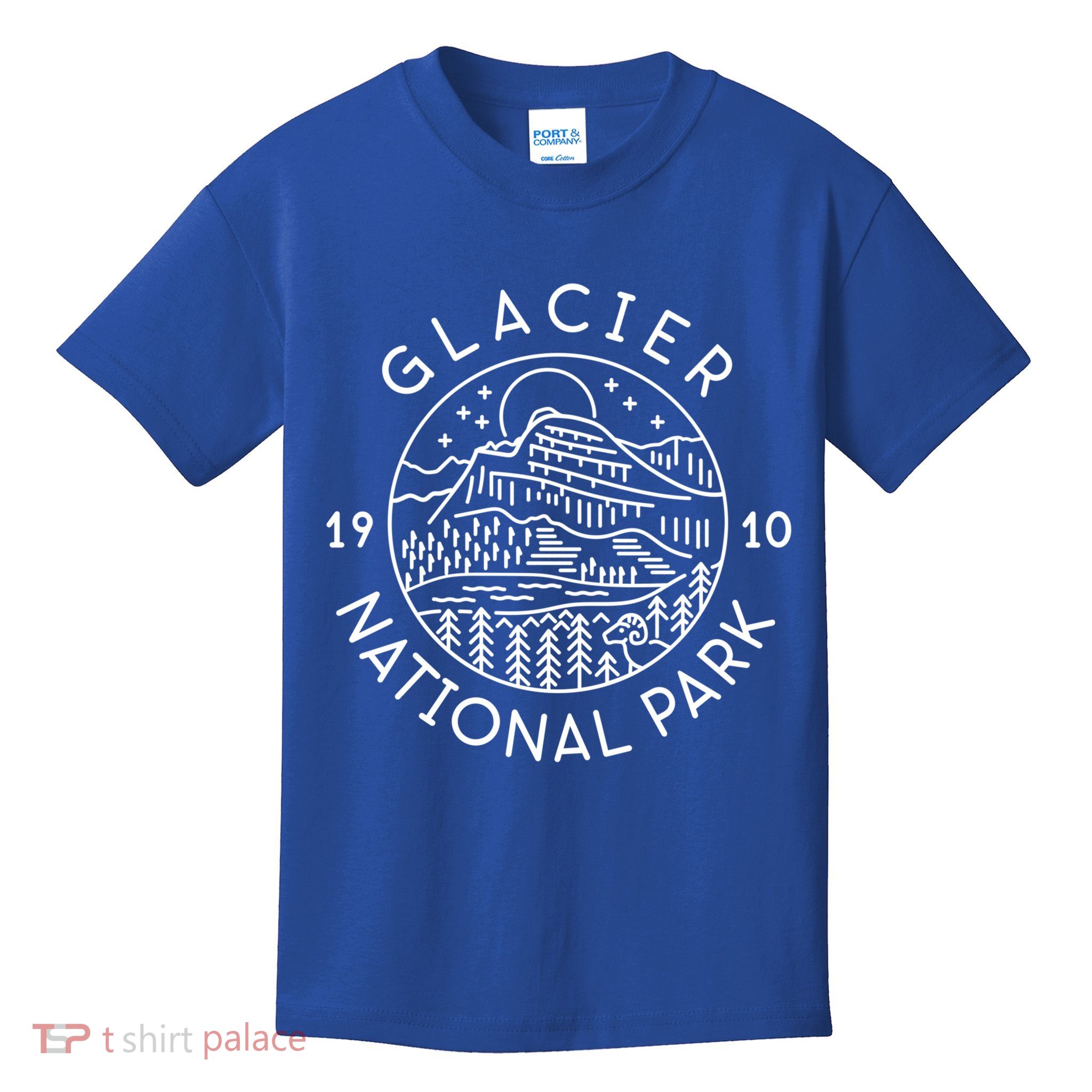 Glacier National Park 1910 Montana Gift Kids T-Shirt