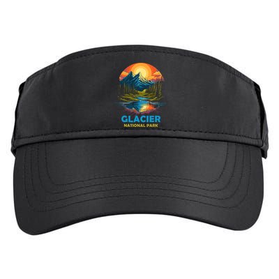 Glacier National Park Montana Mountains Trip Adult Drive Performance Visor