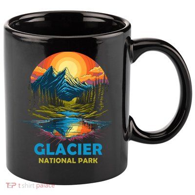 Glacier National Park Montana Mountains Trip 11oz C Handle Ceramic Mug