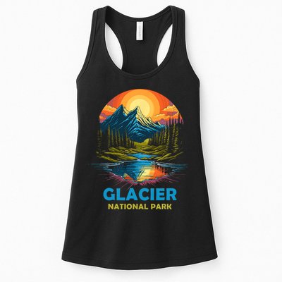 Glacier National Park Montana Mountains Trip Womens Tank Top