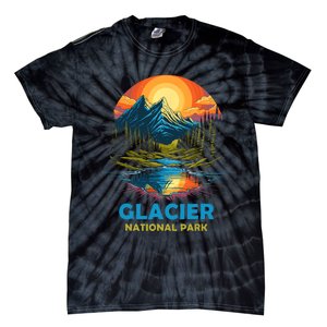 Glacier National Park Montana Mountains Trip Tie-Dye T-Shirt