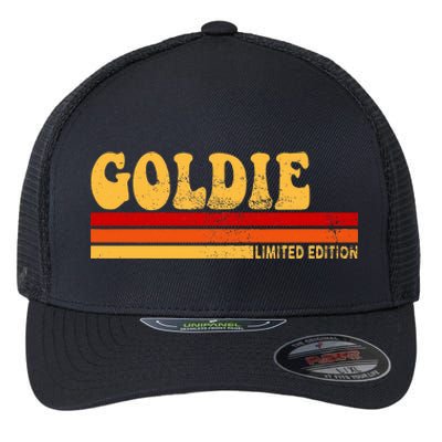 Goldie Name Personalized Cute Idea Women Vintage Goldie Flexfit Unipanel Trucker Cap