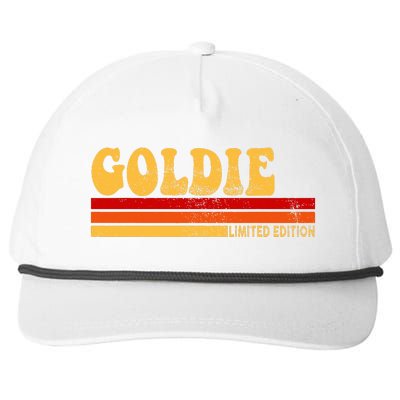 Goldie Name Personalized Cute Idea Women Vintage Goldie Snapback Five-Panel Rope Hat