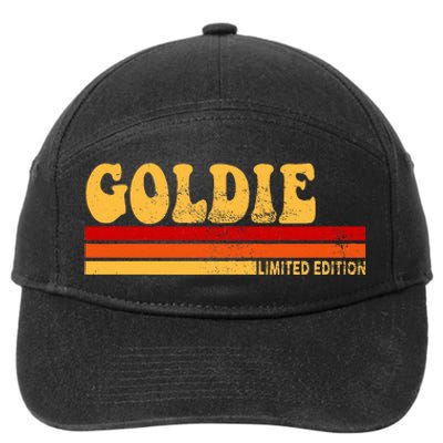 Goldie Name Personalized Cute Idea Women Vintage Goldie 7-Panel Snapback Hat