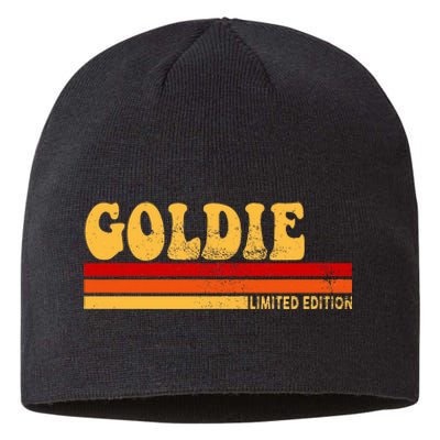 Goldie Name Personalized Cute Idea Women Vintage Goldie Sustainable Beanie