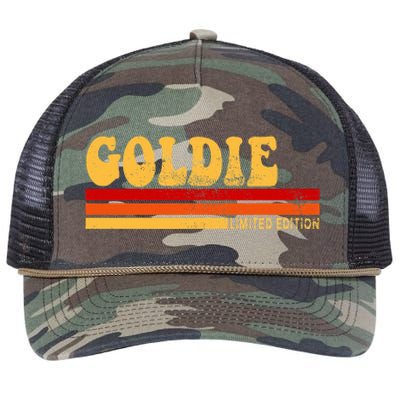 Goldie Name Personalized Cute Idea Women Vintage Goldie Retro Rope Trucker Hat Cap