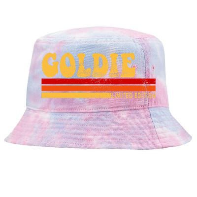 Goldie Name Personalized Cute Idea Women Vintage Goldie Tie-Dyed Bucket Hat