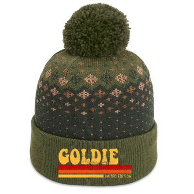 Goldie Name Personalized Cute Idea Women Vintage Goldie The Baniff Cuffed Pom Beanie