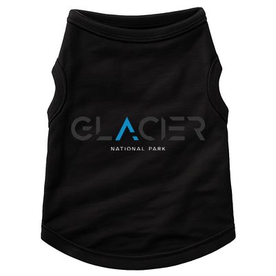 Glacier National Park Montana Tonal Retro Vintage Doggie Tank