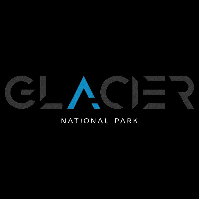 Glacier National Park Montana Tonal Retro Vintage Flatbill Hat