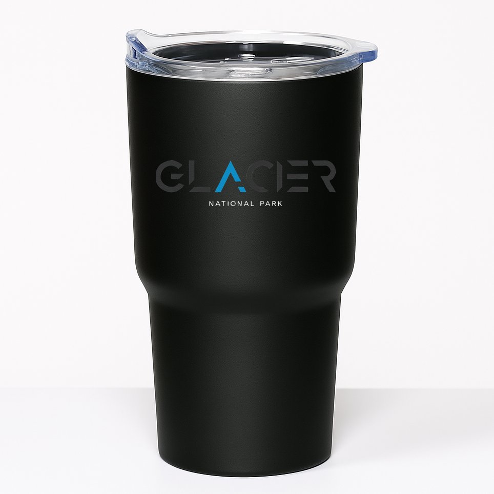 Glacier National Park Montana Tonal Retro Vintage Tumbler