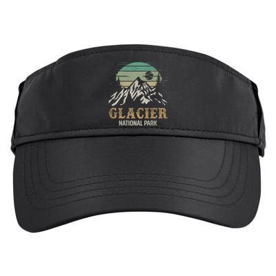 Glacier National Park Merchandise Retro Glacier Souvenirs Cute Gift Adult Drive Performance Visor