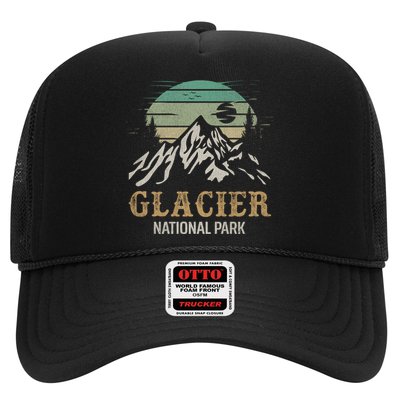 Glacier National Park Merchandise Retro Glacier Souvenirs Cute Gift Trucker Hat