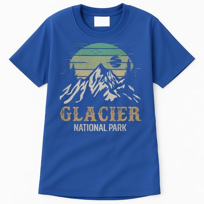 Glacier National Park Merchandise Retro Glacier Souvenirs Cute Gift Tall T-Shirt