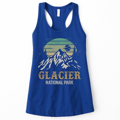 Glacier National Park Merchandise Retro Glacier Souvenirs Cute Gift Womens Tank Top