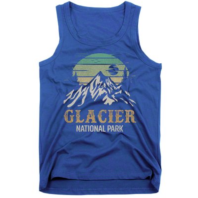 Glacier National Park Merchandise Retro Glacier Souvenirs Cute Gift Tank Top