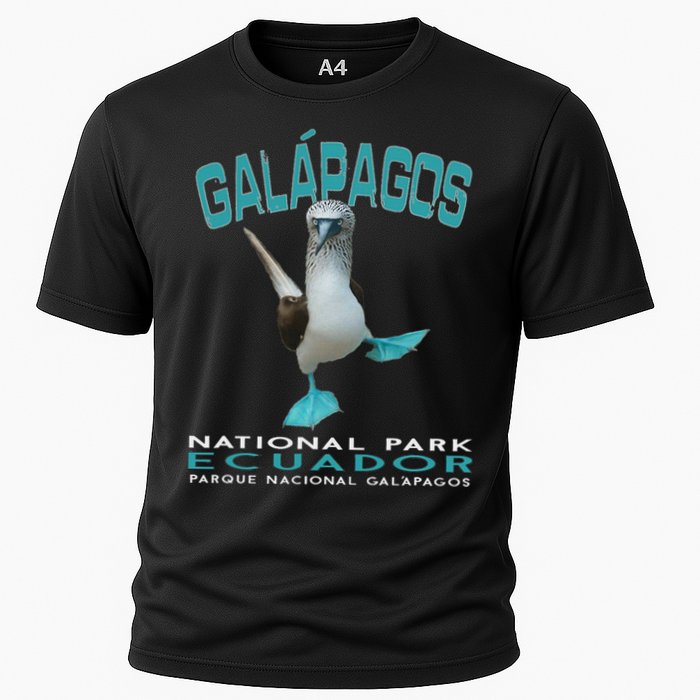 Galapagos National Park Ecuador Blue Footed Boobies Keepsake Cooling Performance Crew T-Shirt