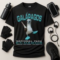 Galapagos National Park Ecuador Blue Footed Boobies Keepsake Cooling Performance Crew T-Shirt