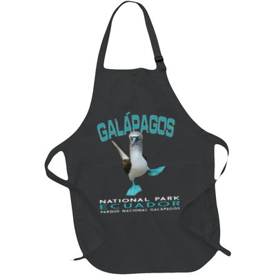 Galapagos National Park Ecuador Blue Footed Boobies Keepsake Full-Length Apron With Pockets