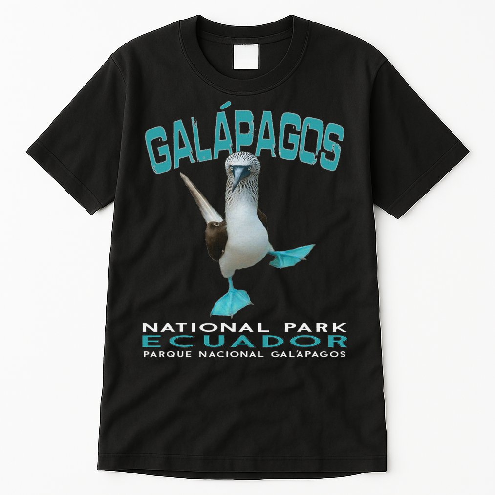 Galapagos National Park Ecuador Blue Footed Boobies Keepsake Tall T-Shirt