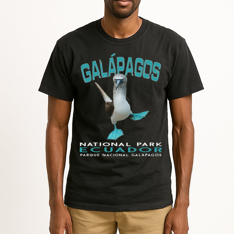 Galapagos National Park Ecuador Blue Footed Boobies Keepsake Tall T-Shirt