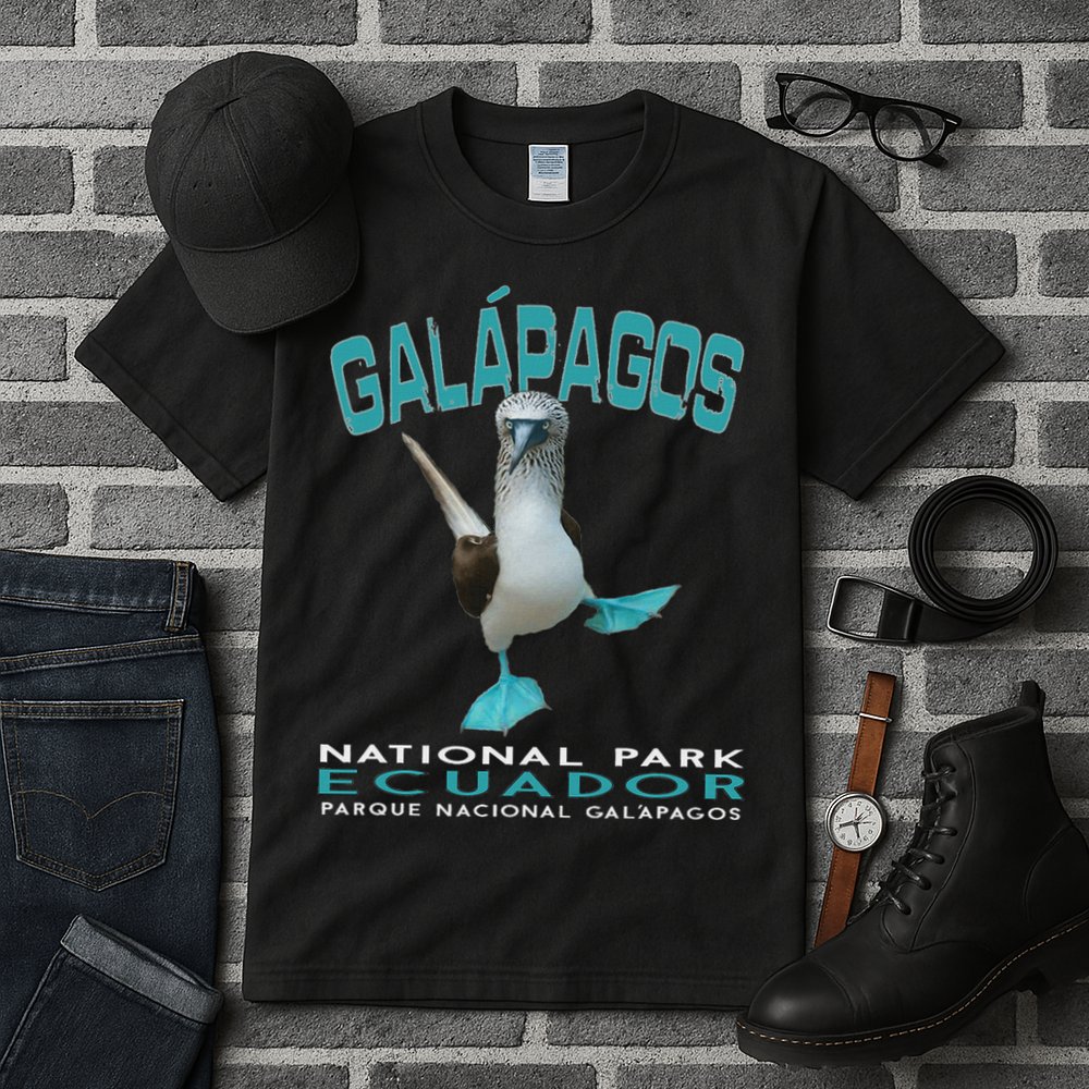 Galapagos National Park Ecuador Blue Footed Boobies Keepsake Tall T-Shirt