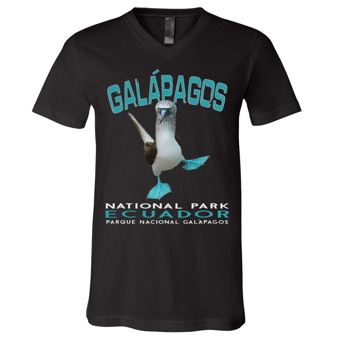Galapagos National Park Ecuador Blue Footed Boobies Keepsake V-Neck T-Shirt