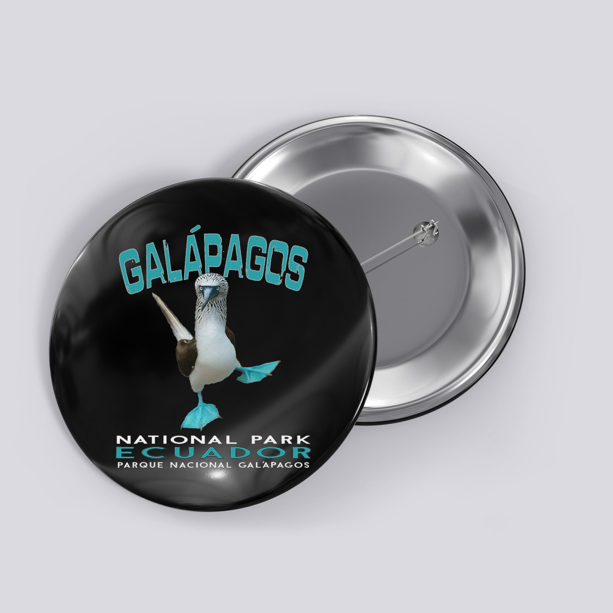 Galapagos National Park Ecuador Blue Footed Boobies Keepsake Button