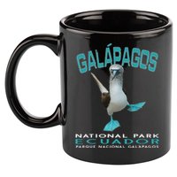 Galapagos National Park Ecuador Blue Footed Boobies Keepsake 11oz C Handle Ceramic Mug