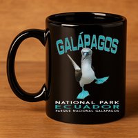 Galapagos National Park Ecuador Blue Footed Boobies Keepsake 11oz C Handle Ceramic Mug