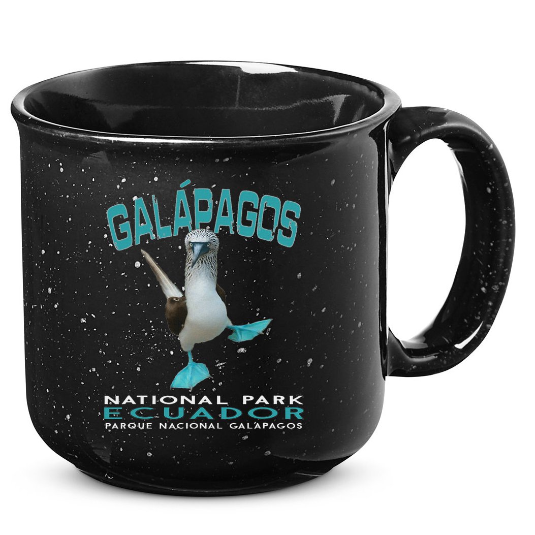 Galapagos National Park Ecuador Blue Footed Boobies Keepsake 15oz Campfire Ceramic Mug